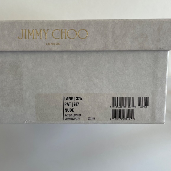 NEW Jimmy Choo Lang Heels Sandals Nude - Picture 5 of 6